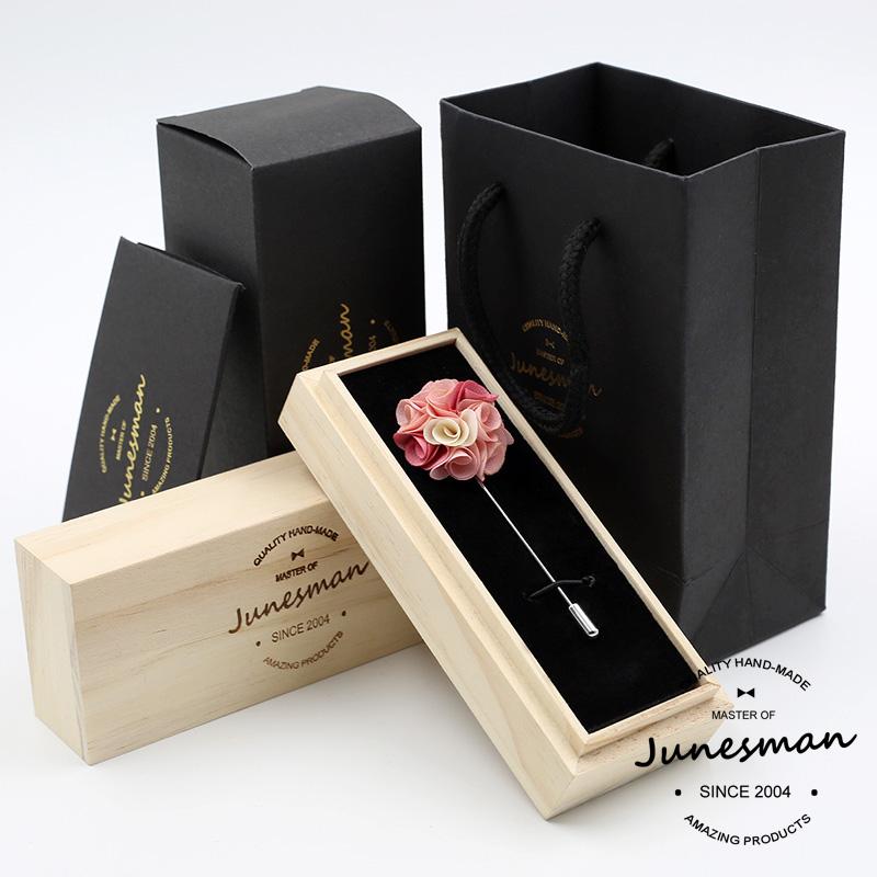 ブローチ メンズ フォーマルファッション セレモニー 品 手彫り カラー ピン コサージュ ネクタイ ピン ピンクフラワー(4)