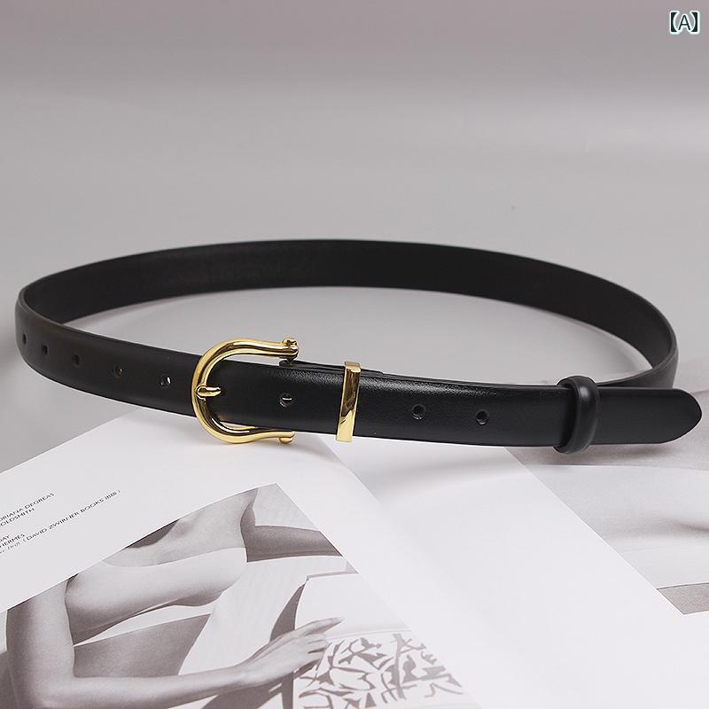 ベルト ピン バックル カジュアル レディース ファッション アクセサリー オールシーズン ベルト ウエ..