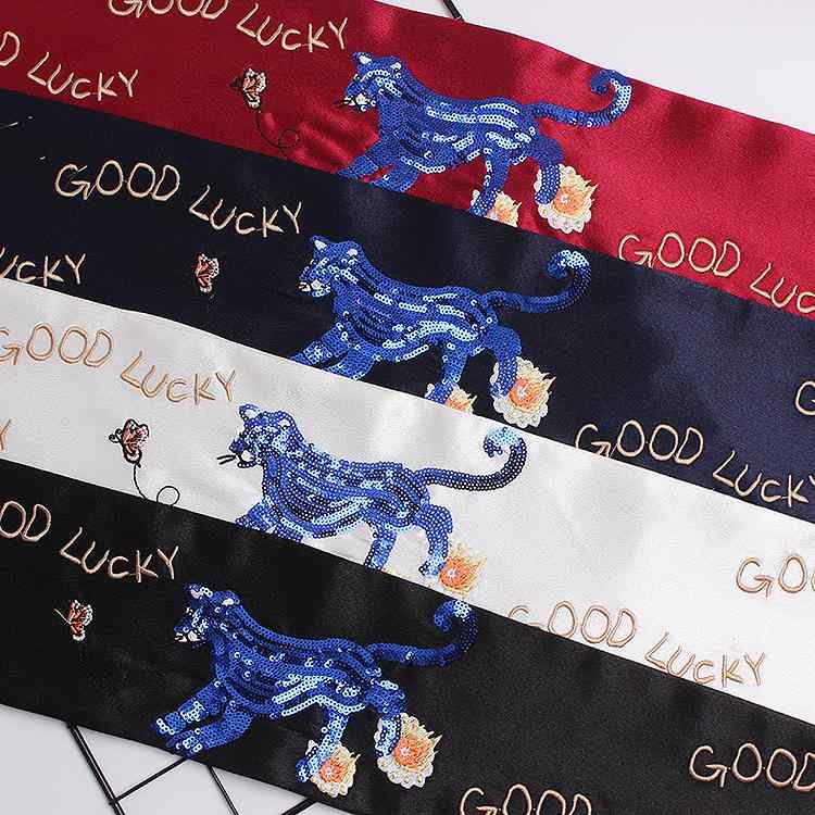 ベルト チャイナ風 刺繍 レディース ファッション アクセサリー オールシーズン ベルト ウエスト バンド ワイド かわいい スパンコール キラキラ