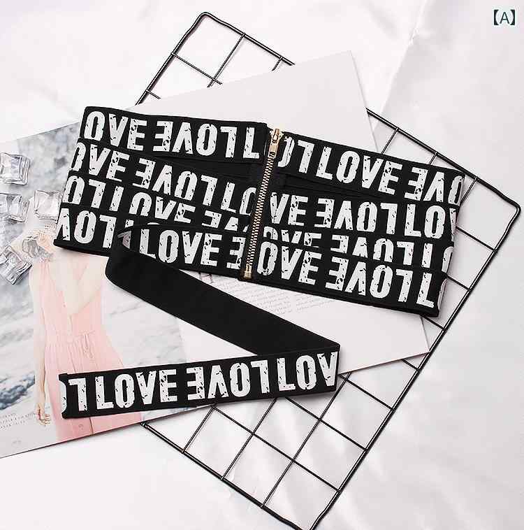 ベルト 韓国 カジュアル ストレッチ性 レディース ファッション アクセサリー オールシーズン ベルト ウエスト バンド ワイド