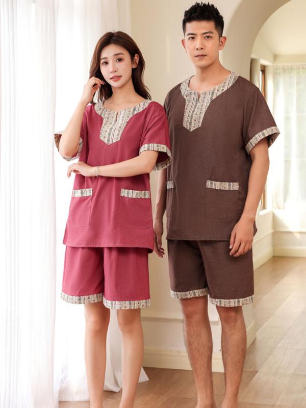 温泉 スーツ マッサージ 服 健康ランド ファッション ウェア インナー ズボン ナイト ルーム パジャマ パンツ トップス セット 衣料品 メンズ レディース兼 ユニセックス