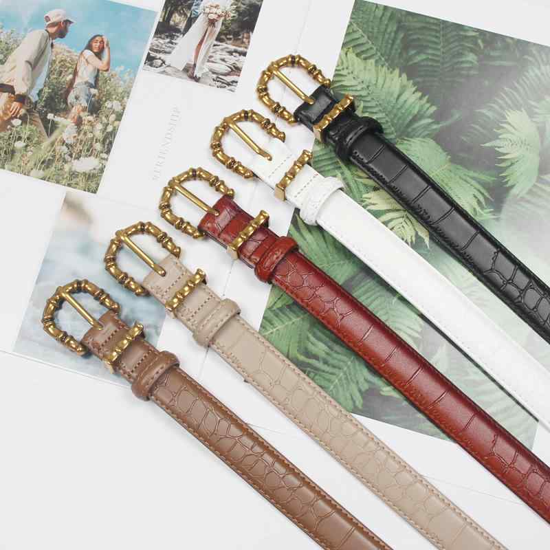 ベルト レディース ファッション アクセサリー オールシーズン ベルト ウエスト バンド スリム レトロ アンティーク シングル ループ