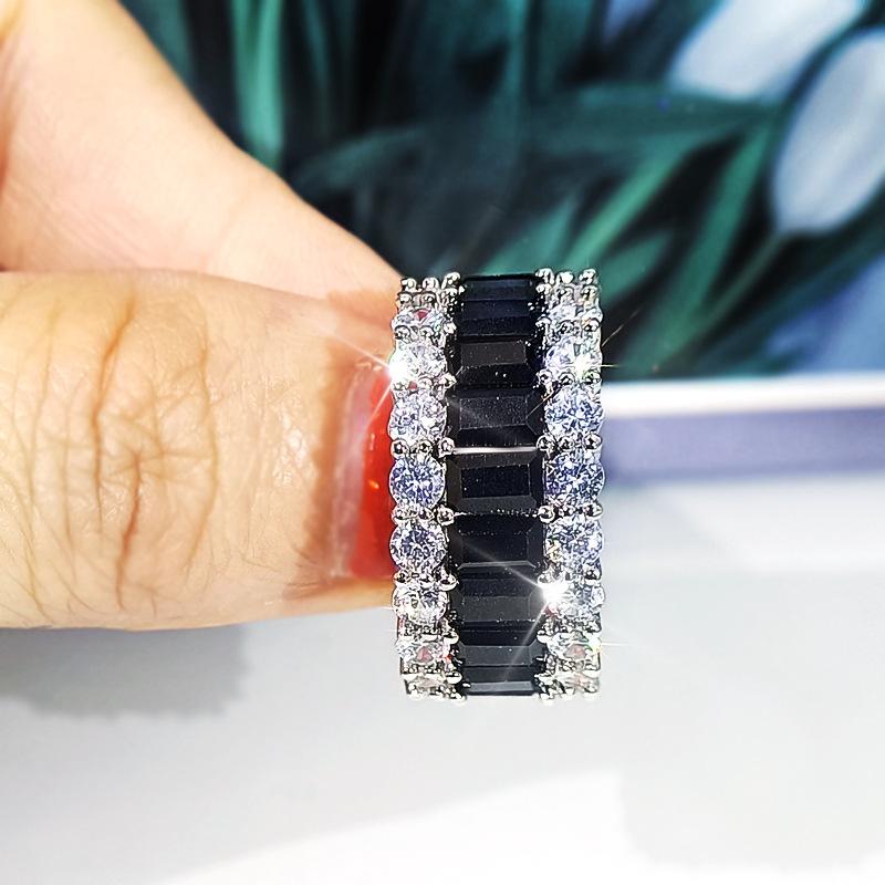 リング 象嵌 指輪 ストーン ブラック スタイリッシュ シンプル アメリカ リング レディース アクセサリー オールシーズン