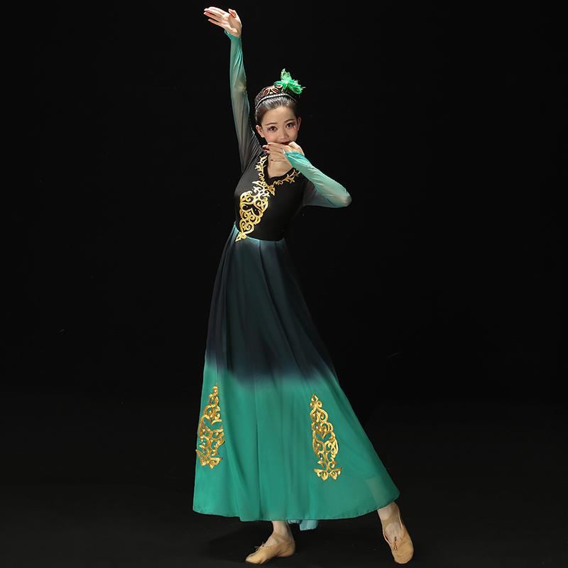 ダンス 衣装 民族舞踊 エスニック ウイグル 少数民族 スイング スカート 大人 レディース チャイナ風 エレガント レディース 舞踊 ゴージャス