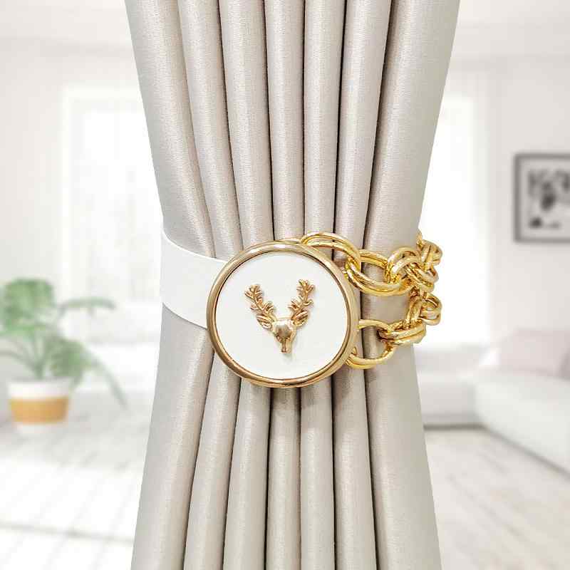 カーテン ストラップ インテリア 留め具 ホーム 雑貨 シンプル 軽量 収納 ギャザー バックル カーテン 装飾 アクセサリー 小さめ ジュエリー ストラップ
