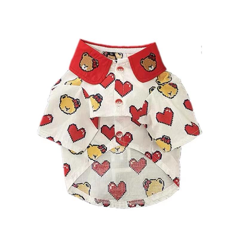 ペットグッズ 犬 ウェア 犬猫服 シャツ 服 かわいい ベスト 衣装 薄手 室内 散歩 外出 ルーム 室外 春夏 小型