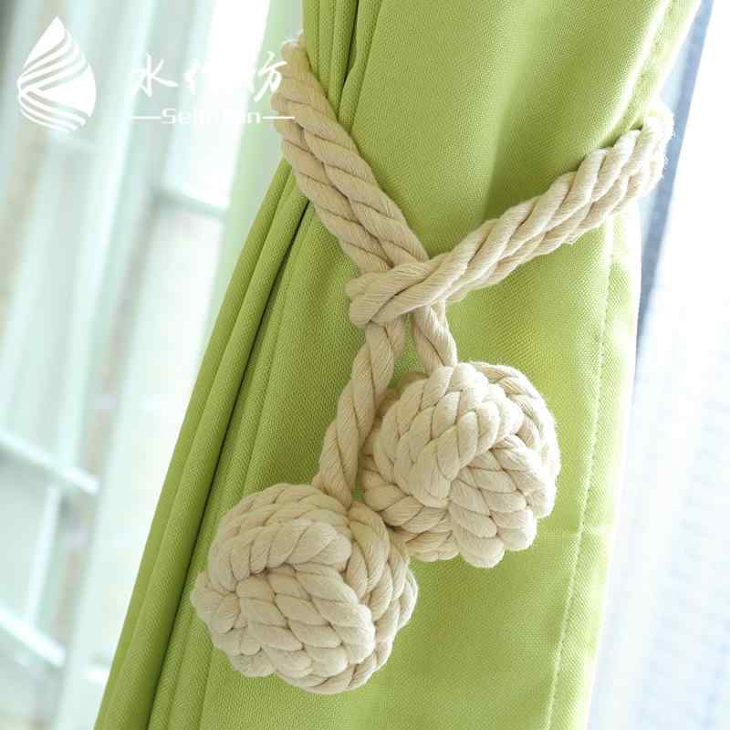 インテリア 家具 ホーム 雑貨 手織り アメリカン 綿 ロープ カーテン バックル カーテンストラップ タ..