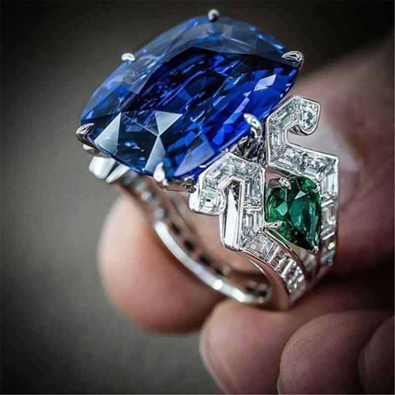 Other , Materials - リング 象嵌 フェイク トパーズ エメラルド プラチナ スター リング シルバー レディース アクセサリー オールシーズン 指輪