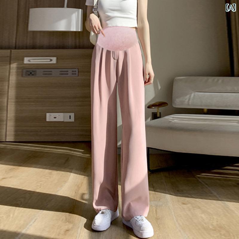 マタニティパンツ カジュアルパンツ ワイドパンツ ストレートパンツ カジュアル ゆったり 春夏 レディース マタニティウェア