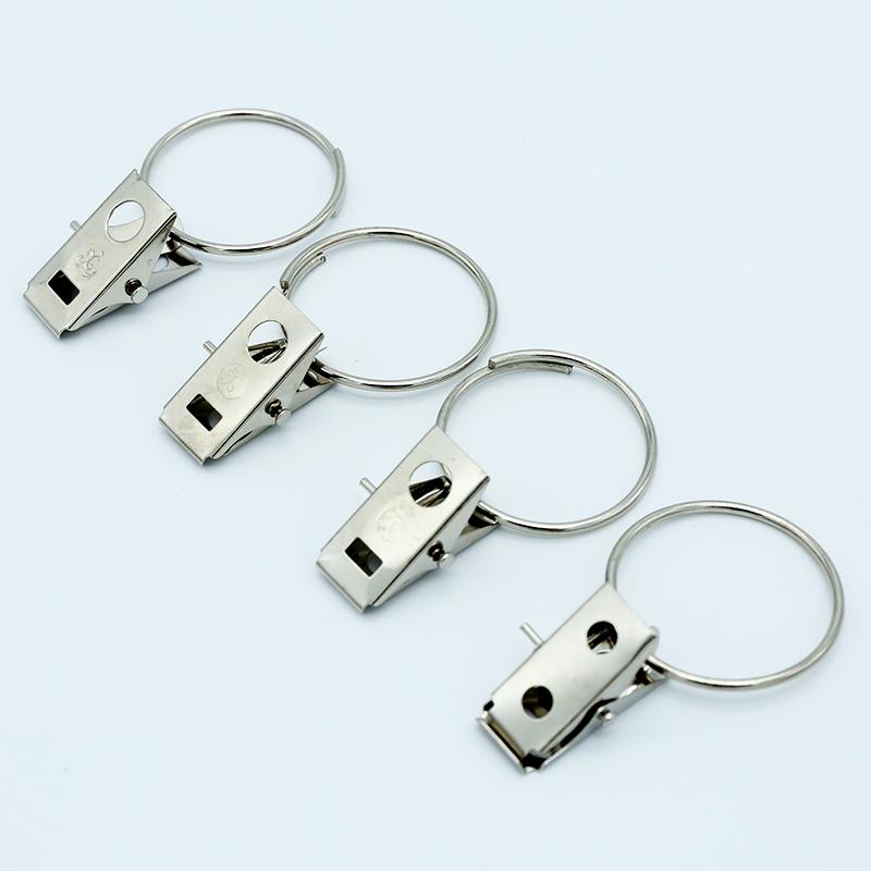 カーテン フック インテリア 家具 ホーム 雑貨 カーテン リング クリップ 小さめ ロッド 鉄リング バッ..