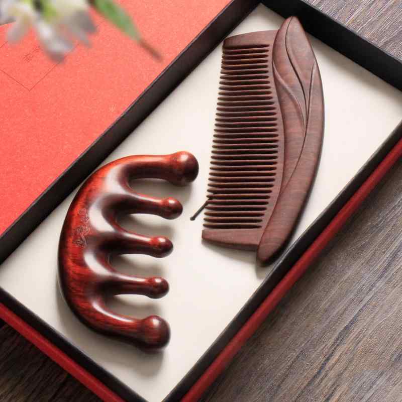 ヘアケア コーム くし おしゃれ ギフト ブラシ セット ウッド マッサージ 木 脱毛 小物 レトロ 雑貨 レ..