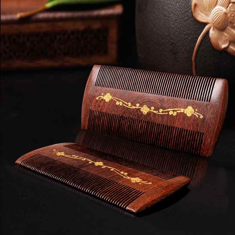 ヘアケア コーム くし おしゃれ ギフト ブラシ ウッド 頭 マッサージ 木 頭皮 脱毛 小物 雑貨 レディー..