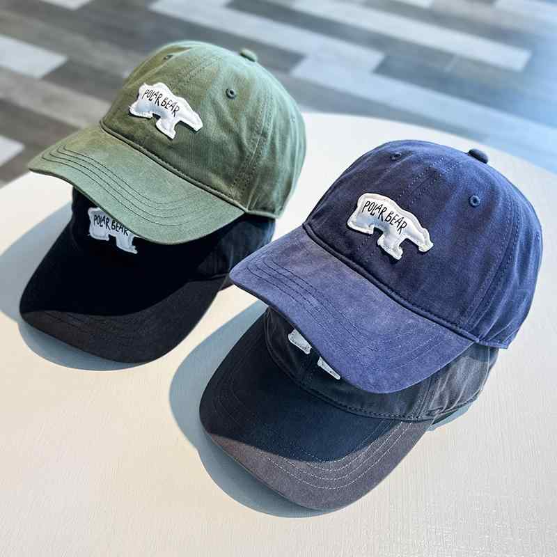 キャップ 立体 シロクマ 野球帽 レディース ディープトップ 拡大 日よけ帽子 ソフ...