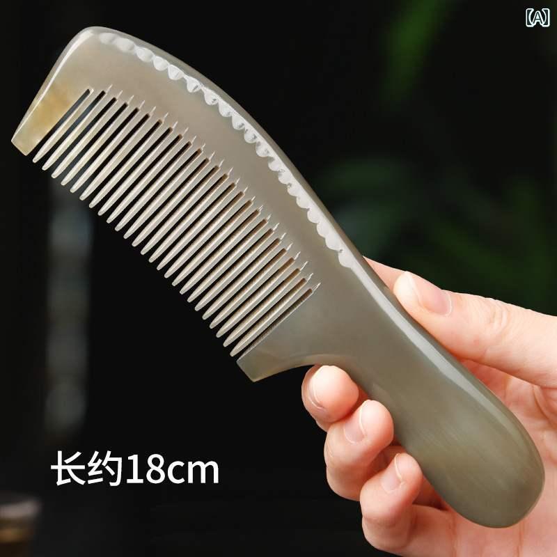セキュアデポのレディース ヘアーケア 美容品 コーム レディース ロングヘア ホーム マッサージ 抜け毛防止 頭部 経絡 静電気防止 櫛｜アングル2