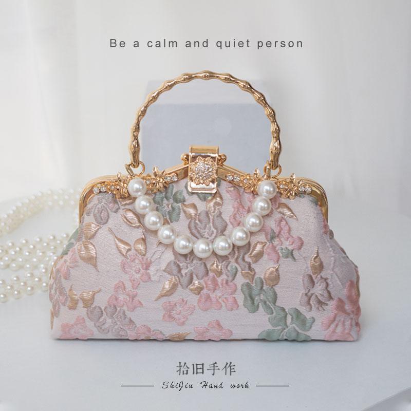 ハンドバッグ レディース 宮殿 レトロ チャイナ風 チャイナ ドレス 漢服 レディース ワンショルダー ハンドヘルド クロス ボディ バッグ 誕生日 プレゼント ファッション
