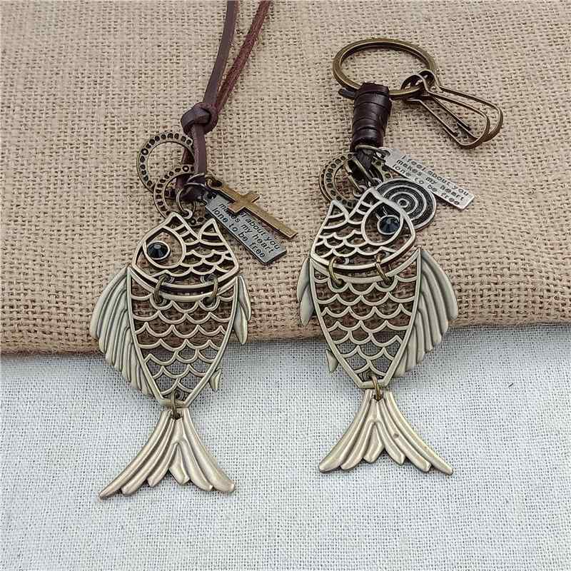 ネックレス レトロ 合金 フィッシュ セーター チェーン シンプル 個性 メンズ レディース ロング 衣装 アクセサリー レトロ 学生 ファッション