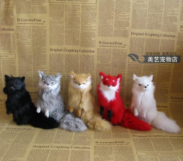 狐 かわいい ぬいぐるみ 疑似 キツネ 動物 装飾品 キツネ 赤 キツネ ウサギ 皮 キツネ 装飾品 白 キツネ 疑似キツネ