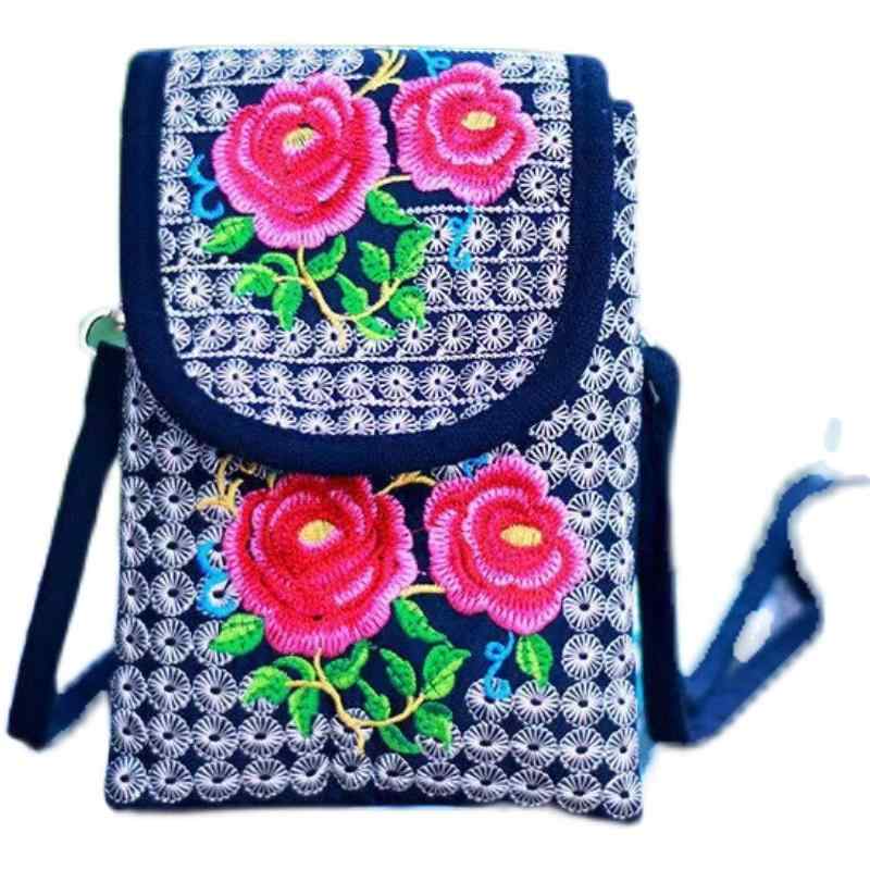 バッグ ショルダーバック 民芸品 斜め 刺繍 装飾品 小さめ 携帯 マネー ハンド 雑貨 小物 アンティーク 昔 レトロ