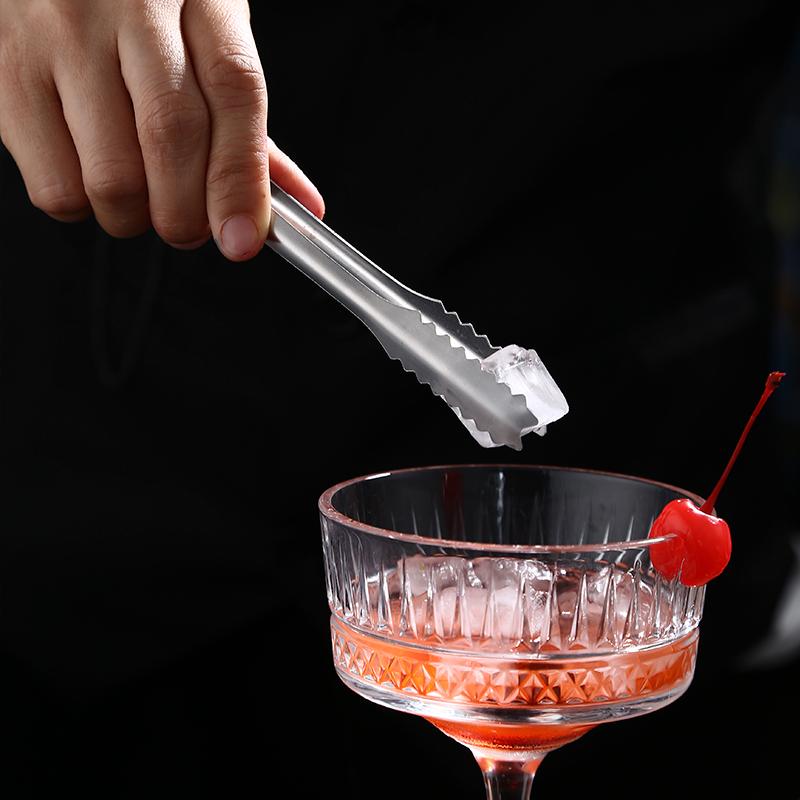 ミント リーフ 氷 バーテンダー バー ステンレス クリップ ピンセット トング カクテル ツール 大きい..