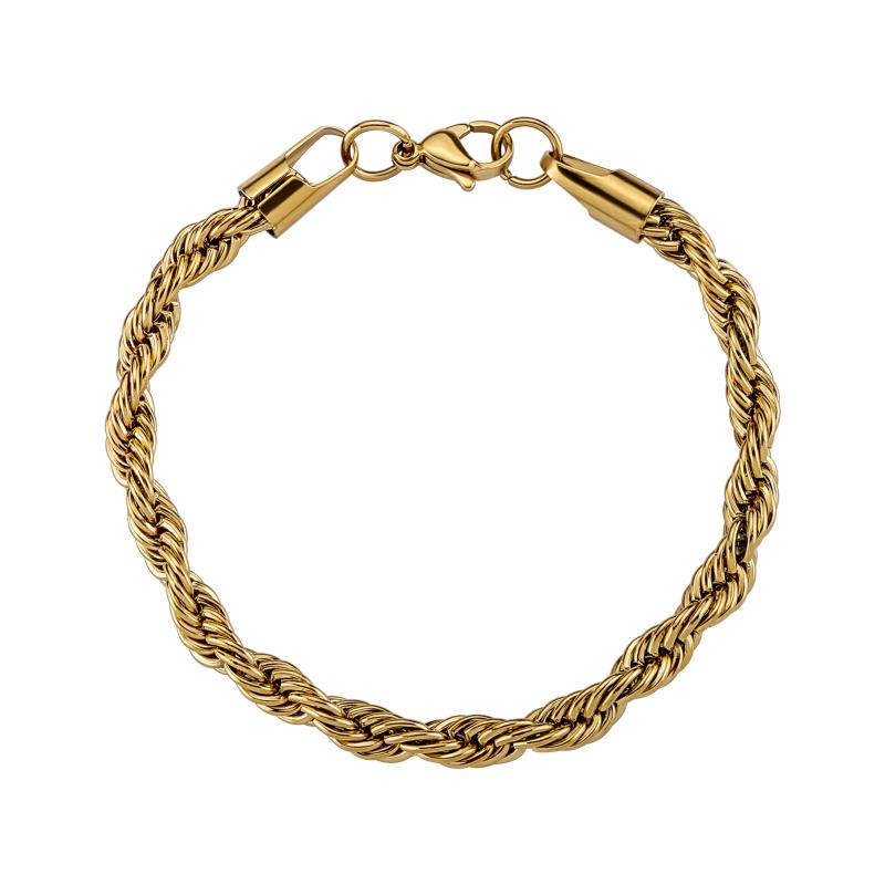 チタン鋼 ネックレス ツイスト ブレスレット ユニセックス ヒップホップ キール アメリカ ネック チェーン 非退 プレーン チェーン