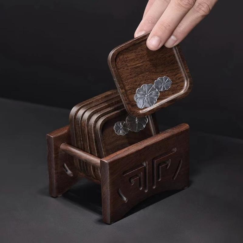 コースター おしゃれ 受け皿 茶道 ソーサー ティーマット ティーカップホルダー レトロ コーヒー品 お..