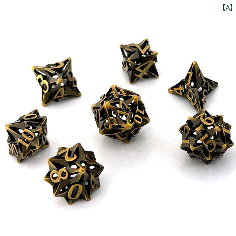 セキュアデポのおもちゃ サイコロ ゲーム ダイス ボード チェス カード パフォーマンス 文字 レトロ 多面 室内 小道具 ファミリー 遊び 占い 数字｜アングル2