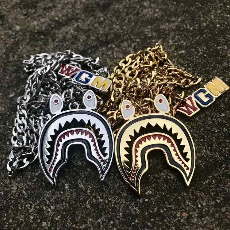 ネックレス かっこいい サメ ネックレス ヒップホップ サメ 口 ペンダント ユニセックス 非退 ジュエリー