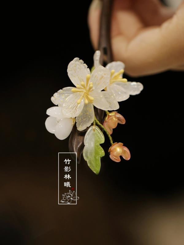 かんざし 髪飾り ヘアピン アンティーク サンダルウッド チャイナ風 木 ヘアピン ヘアピン シンプル モダン チャイナドレス アクセサリー 頭飾り