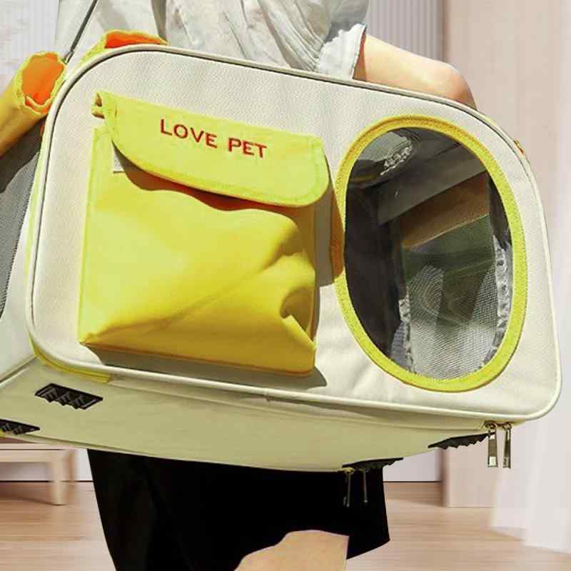 ペットグッズ 犬猫 バッグ ケージ キャリーバック ショルダー ポータブル 運ぶ 散歩 バックパック リュック 通気性 小型 メッシュ