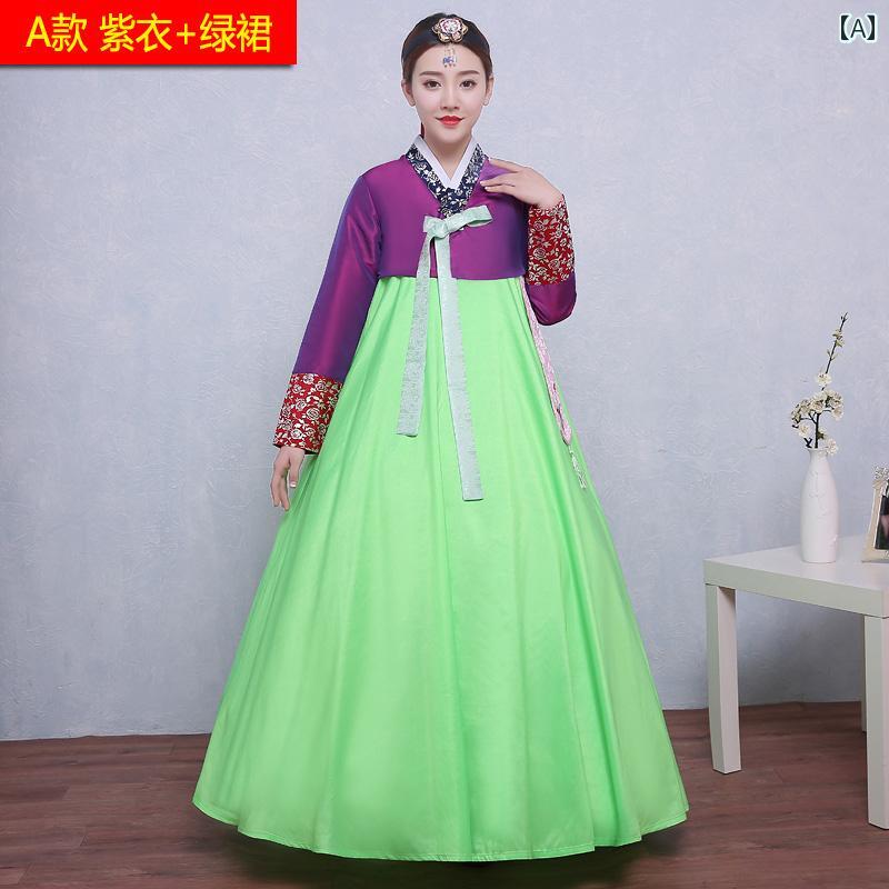 チマチョゴリ かわいい 韓国 衣装 民族衣装 伝統 エスニック パフォーマンス レディース 正装 盛装 パフォーマンス