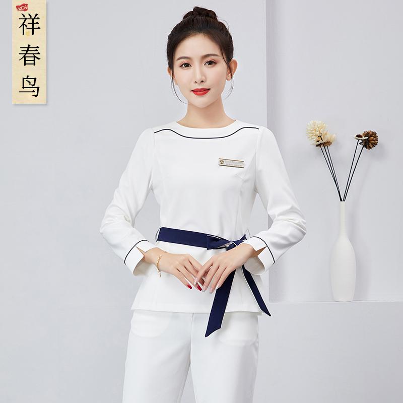 美容院 ユニフォーム レディース 秋 フットマッサージ エステシャン ヘルスクラブ クリーニング 従業員..