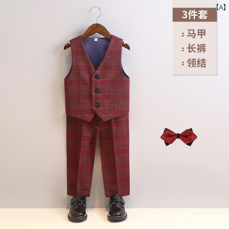 子供服 スーツ 秋服 ブリティッシ カジュアル 男の子 フォーマル シングルブレスト 礼服 セット品 発表会 演奏会 コットンライナー