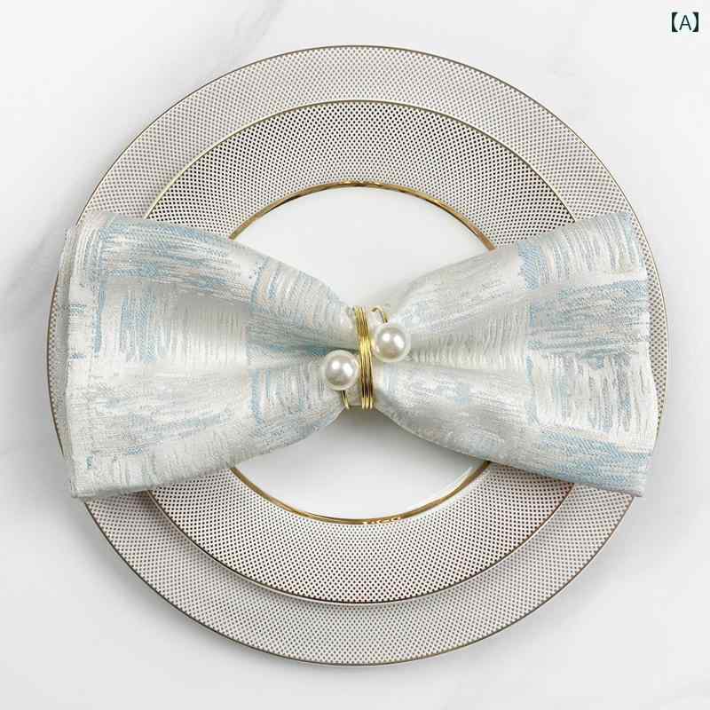 ホテル テーブル ナプキン 洋風 留め具 2点セット おしゃれ パーティー モダン シンプル エレガント 上..