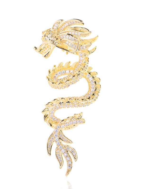 ブローチ 干支 ドラゴン 中国 ドラゴン 縁起が バックル ピン コサージュ メンズ レディース アクセサリー ギフト