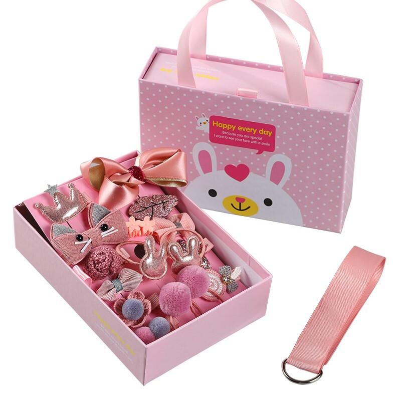 子供 ヘアアクセサリー セット レディース プリンセス クリップ 女の子 幼児 小さめ かわいい 発芽 ロープ ギフト ヘアクリップ 1八分丈セット