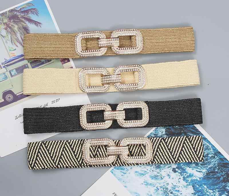 ベルト レディース 装飾 ドレス おしゃれ シンプル 快適 ストレッチ 編み込み ベルト ビーチ スカート 韓国 ファッション ワイド ガードル