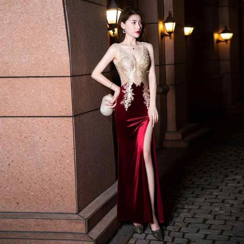 ロング ドレス キャバ ドレス 魅惑 レース サウナ フットバス 技術者 キャバ イブニングドレス セクシ..