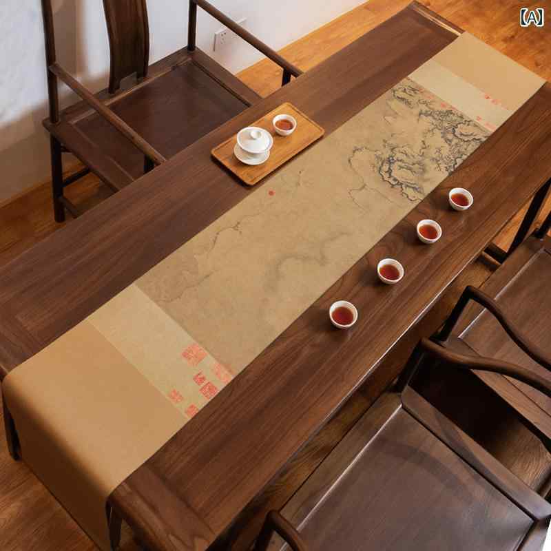 テーブルランナー チャイナ風 レトロ テーブルクロス テーブルカバー テーット ロング 瞑想茶 コーヒーテーブル おしゃれ レトロ インテリア 防水