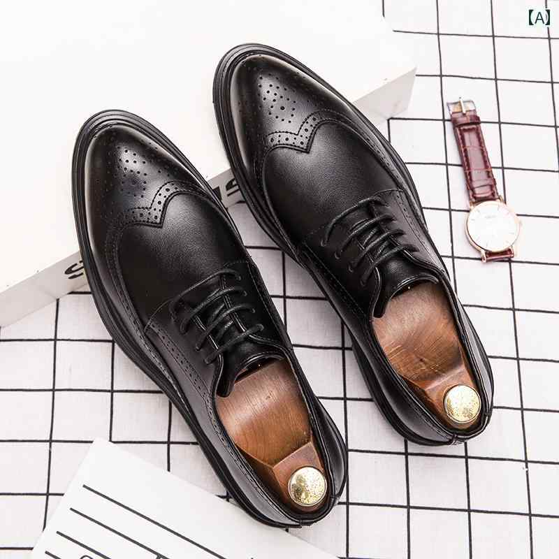 メンズ カジュアル ビジネス オフィス 紳士 レザーシューズ 革靴 パーティ マルチシーン ブリティッシュ スタイリッシュ オックスフォード