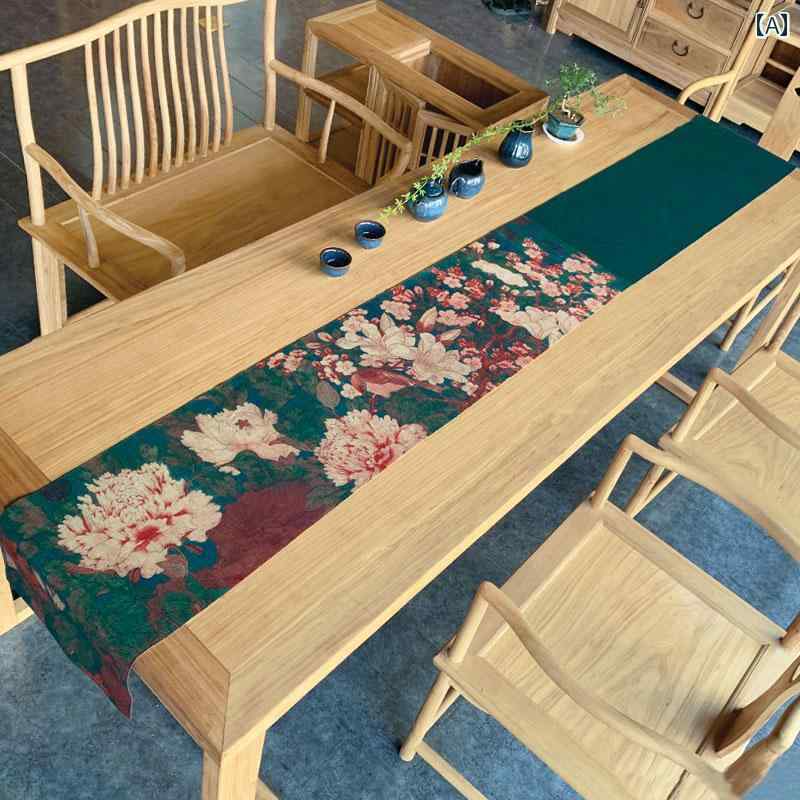 テーブルランナー チャイナ風 レトロ テーブルクロス テーブルカバー テーット ロング 瞑想茶 コーヒーテーブル おしゃれ レトロ インテリア 防水