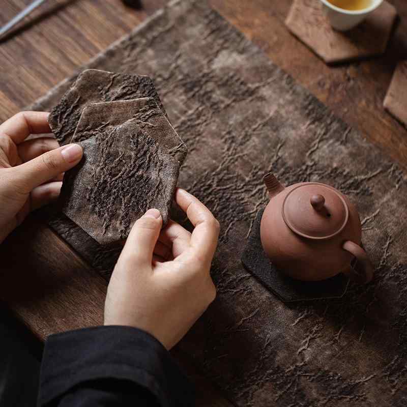 プレースマット 中国 瞑想 ティーテーブル 防水 ティーマット レトロ コーヒーテーブル テーブルクロス ランチョンマット コースター