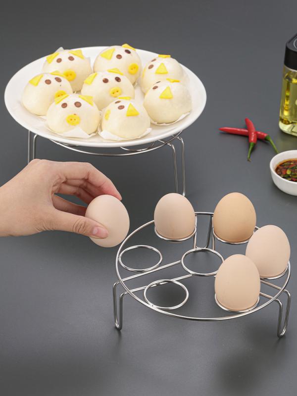 304ステンレス 蒸し卵 ラック 蒸し野菜 蒸しラック 家庭 多 防水 炊飯器 圧力鍋 蒸し器 茶碗蒸し 豚ま..