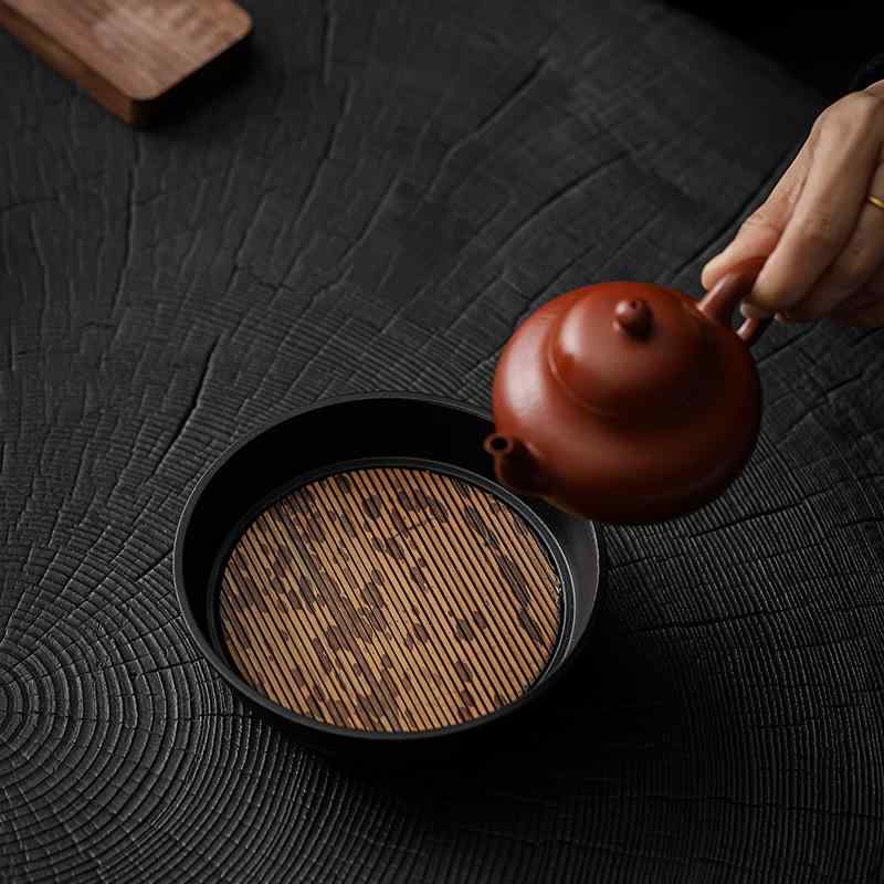 ティートレー おしゃれ アンティーク 竹 三本脚 ケトル カンフー ティーセット 醸造 ステーション 茶道..