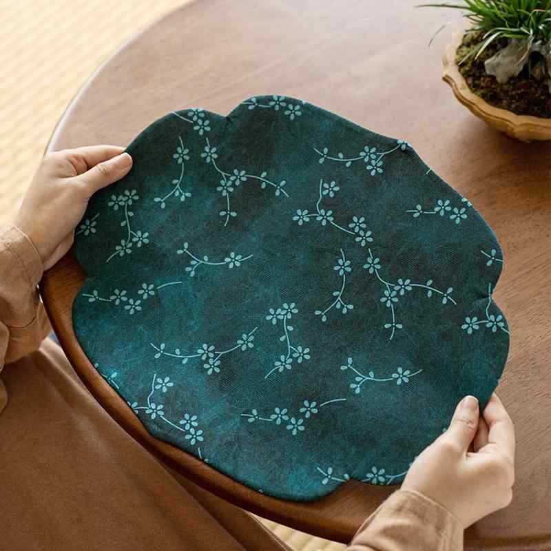 ランチョンマット ティーマット おしゃれ 両面 ドライ ティーマット ティーポットマット 中国 瞑想 レトロ テーブルフラグ ティーマット 茶道 アクセサリー コースター 紅茶 緑茶
