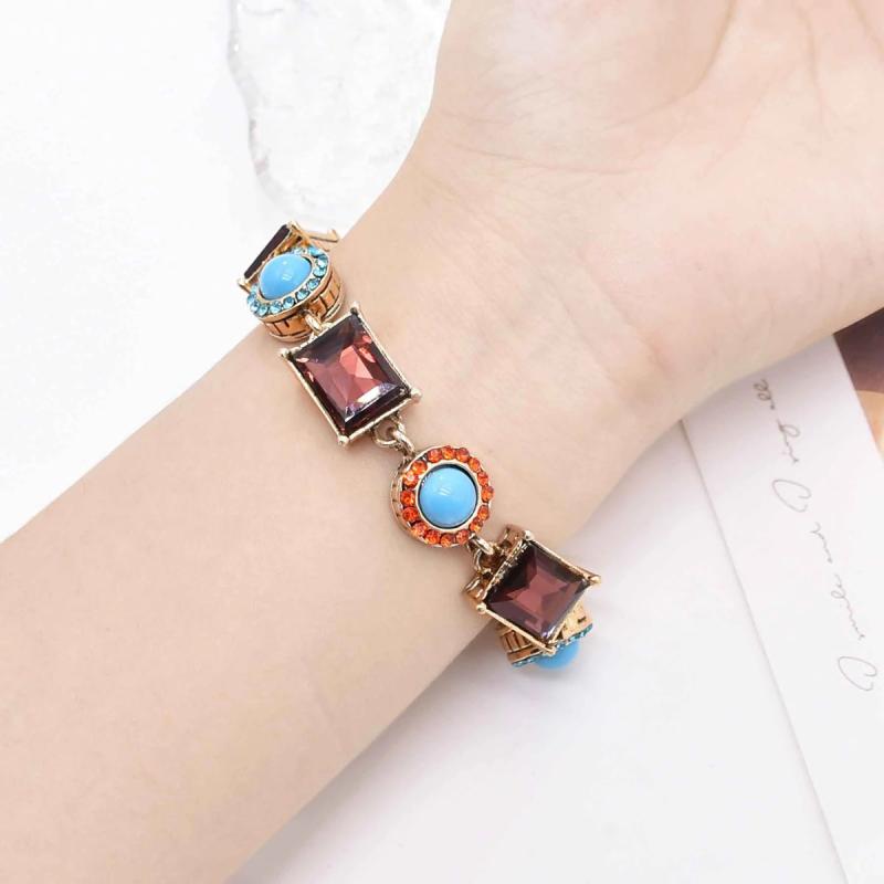 ブレスレット 民族 フランス レトロ ネックレス ブレスレット イヤリング アメリカ ファッション ジュエリー エスニック ハンド アクセサリー