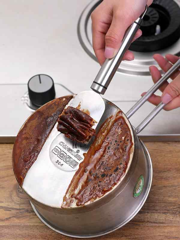 304ステンレス グリース除去 スクレーパー ポット 錆 スケール タイル汚れ 継ぎ目 クリーニング シャベ..