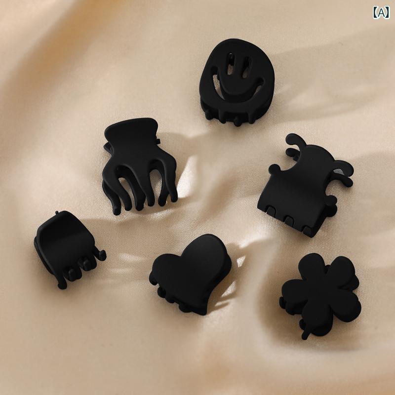 ヘアクリップ かわいい 髪飾り クリップ プリンセス レディース ブロークン トランペット クリップ 前髪 かわいい サメクリップ トップクリップ