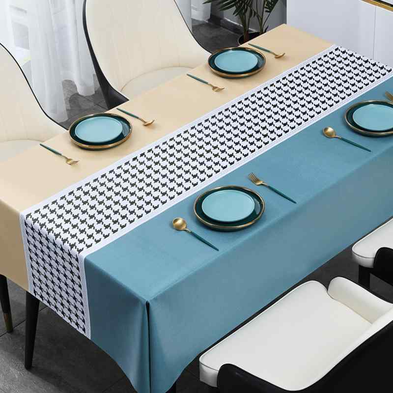 テーブルクロス ダイニングテーブルクロス テーブルカバー 防水 耐油 火傷防止 洗濯不要 PVC 長方形 シンプル モダン おしゃれ