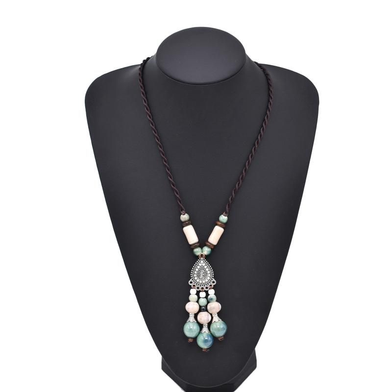 ヘッド ドレス エスニック ロング タッセル ヘッド ドレス ネックレス レトロ ボヘミアン ペンダント ヘア アクセサリー 鎖骨 ネック ネックレス