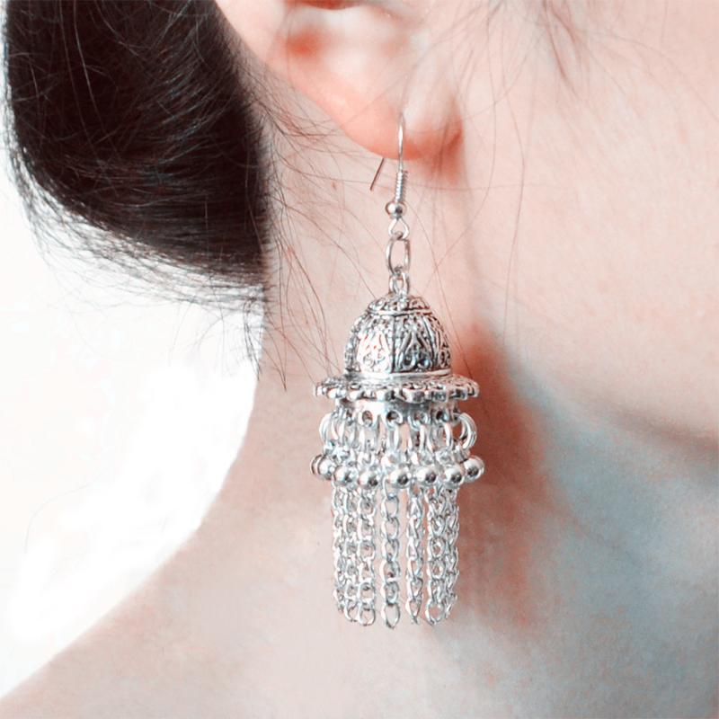 ピアス エスニック ジュエリー レトロ イヤリング ネパール 鳥 か ベル ジュエリー タッセル インド ア..